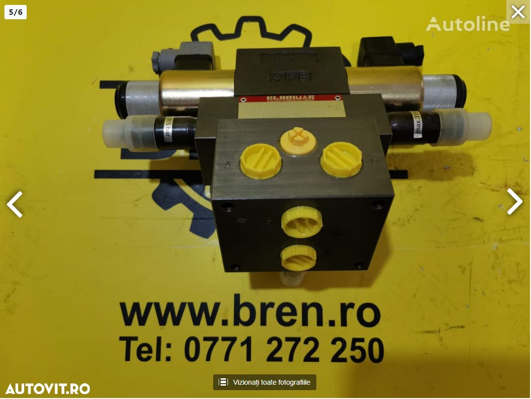 Distribuitor hidraulic (KV-3/4-5KO-6-62) pentru excavator nou - 5