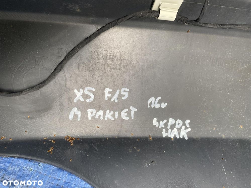 BMW X5 F15 M-PAKIET 416 ZDERZAK TYŁ TYLNY KOMPLETNY 4szt PDC HAK INSTALACJA - 13