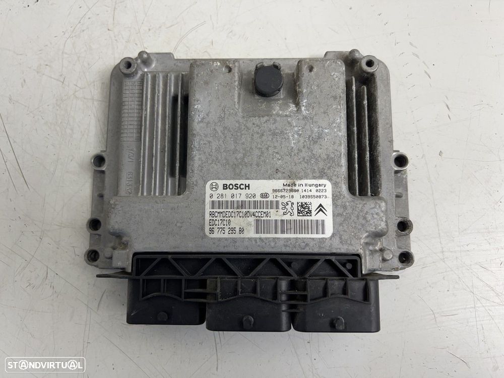 Centralina do motor PEUGEOT 208 1.4 HDi REF. 0281017920 MOTOR 8HR - 1