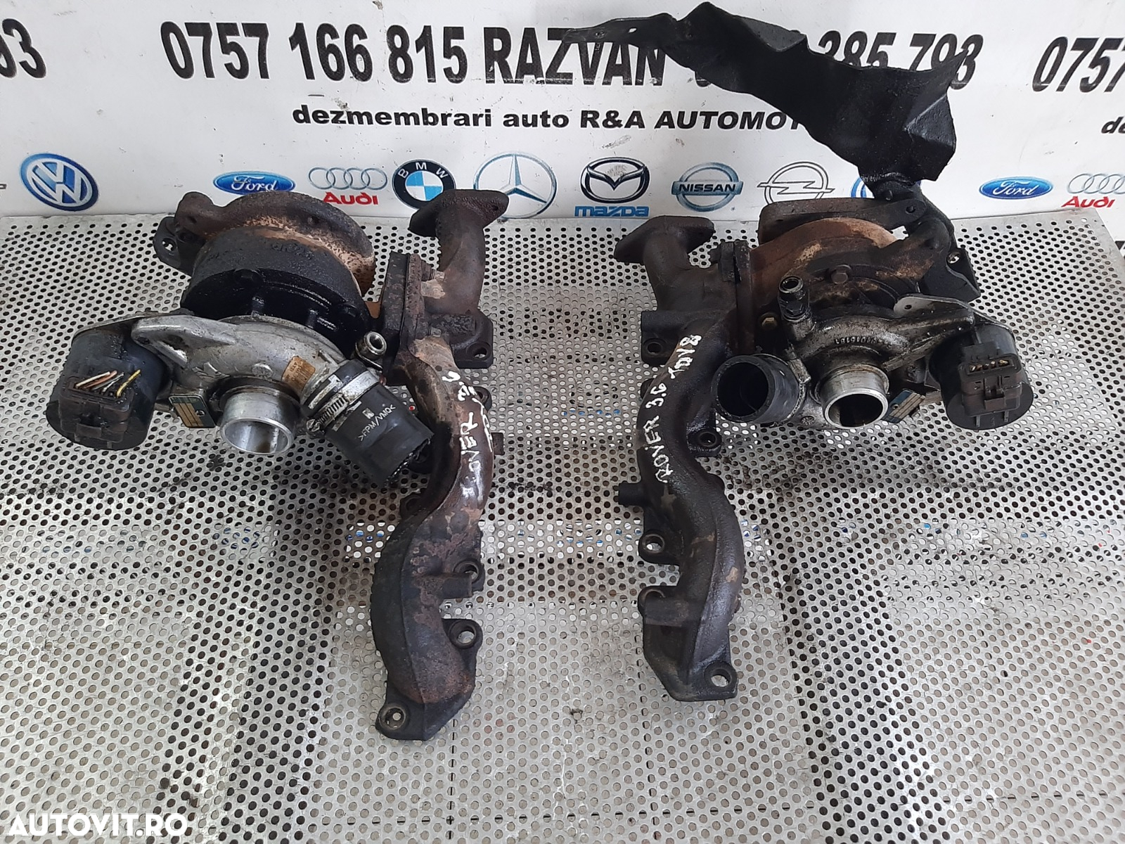 Turbo Turbina Bi-Turbo Stanga Dreapta Land Rover Range Rover Vogue L322 Sport L320 3.6 Tdv8 Motor 3 - 4