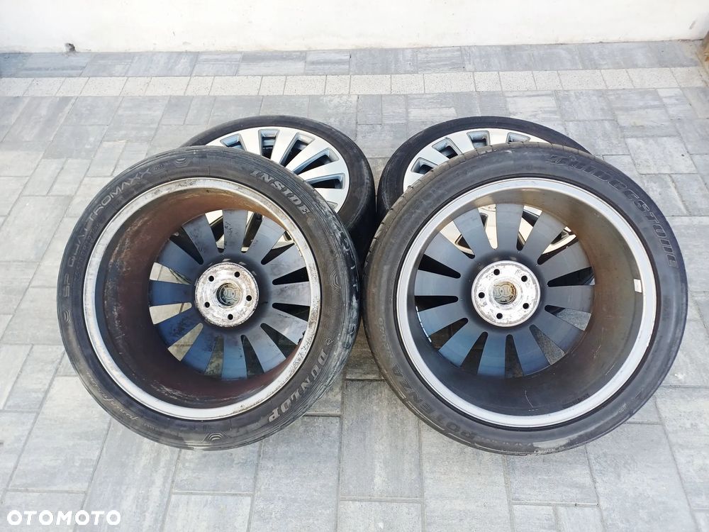 FELGI Z OPONAMI KOŁA ALUMINIOWE AUDI A8 D3 A6 C6 R19 5X112 57,1 mm OPONY DUNLOP R19 255/40 LATO NR18 - 10