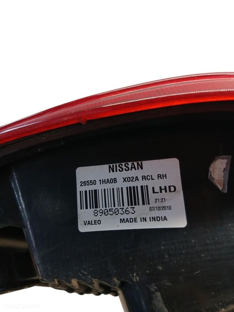LAMPA PRAWA TYLNA TYŁ NISSAN MICRA K13 265501HA0B MICRA K13 - 3