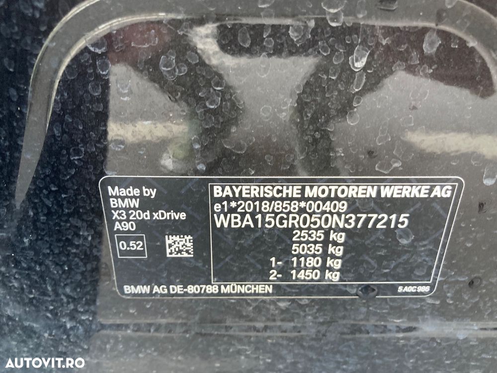 BMW X3 20d xDrive AT MHEV - 36