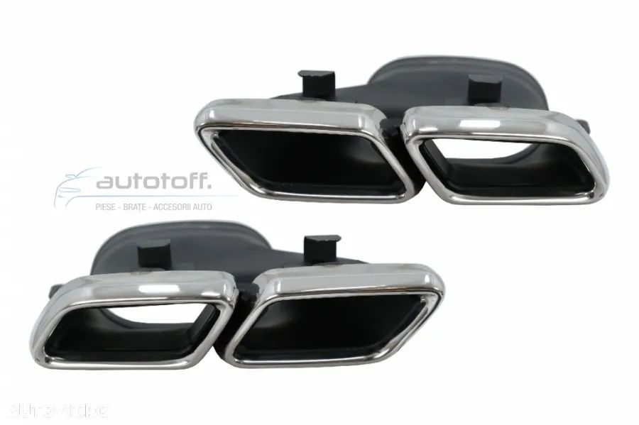 Difuzor bara spate compatibil Mercedes GLE Coupe C292 (2015-2019) GLE 63 AMG Chrome - 9