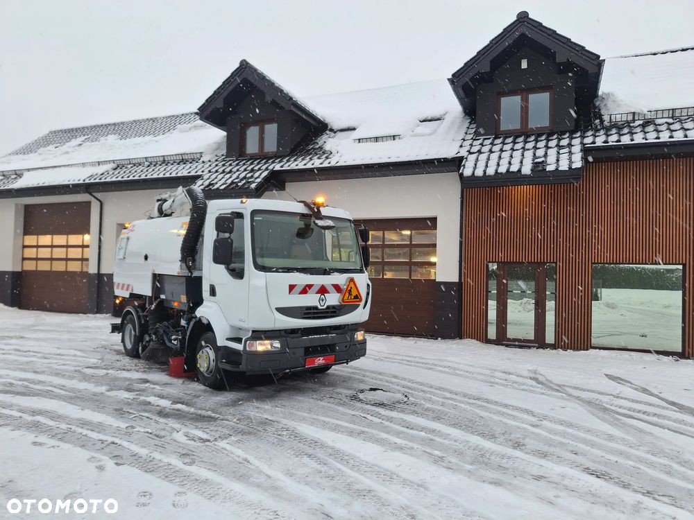 Renault Midlum 220 DXI Zamiatarka SEMAT Zoeller Johnston Szczotki L/R Obie Strony 2012r Napęd Hydrostat Euro 5 Rura Do Liści Studzienek 3873 Mth - 1