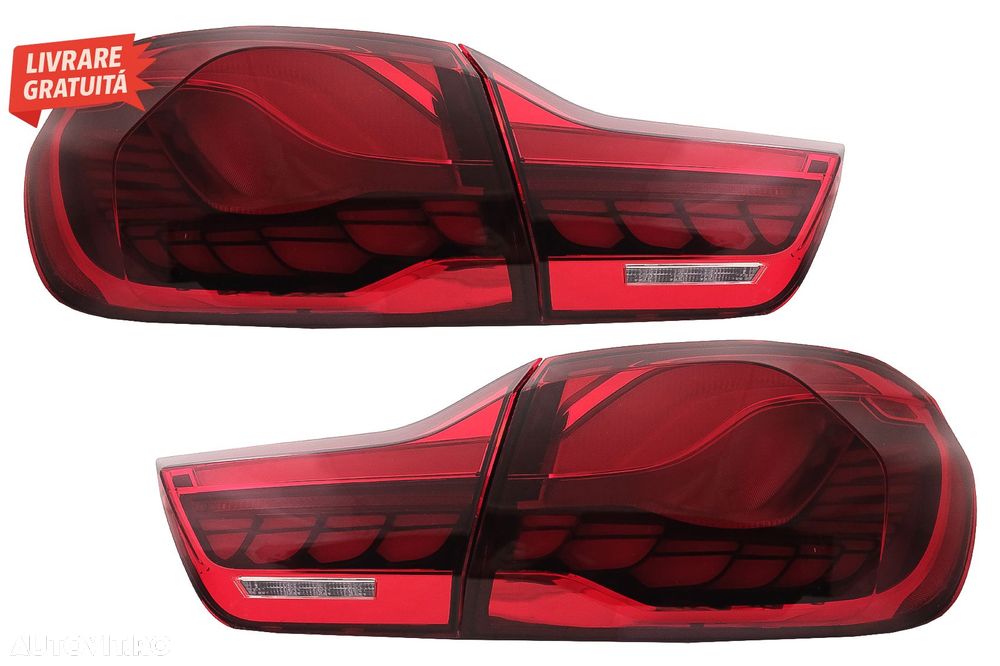 Stopuri OLED BMW Seria 4 F32 F33 F36 M4 F82 F83 (2013-03.2019) Rosu Clar cu Semnal- livrare gratuita - 17