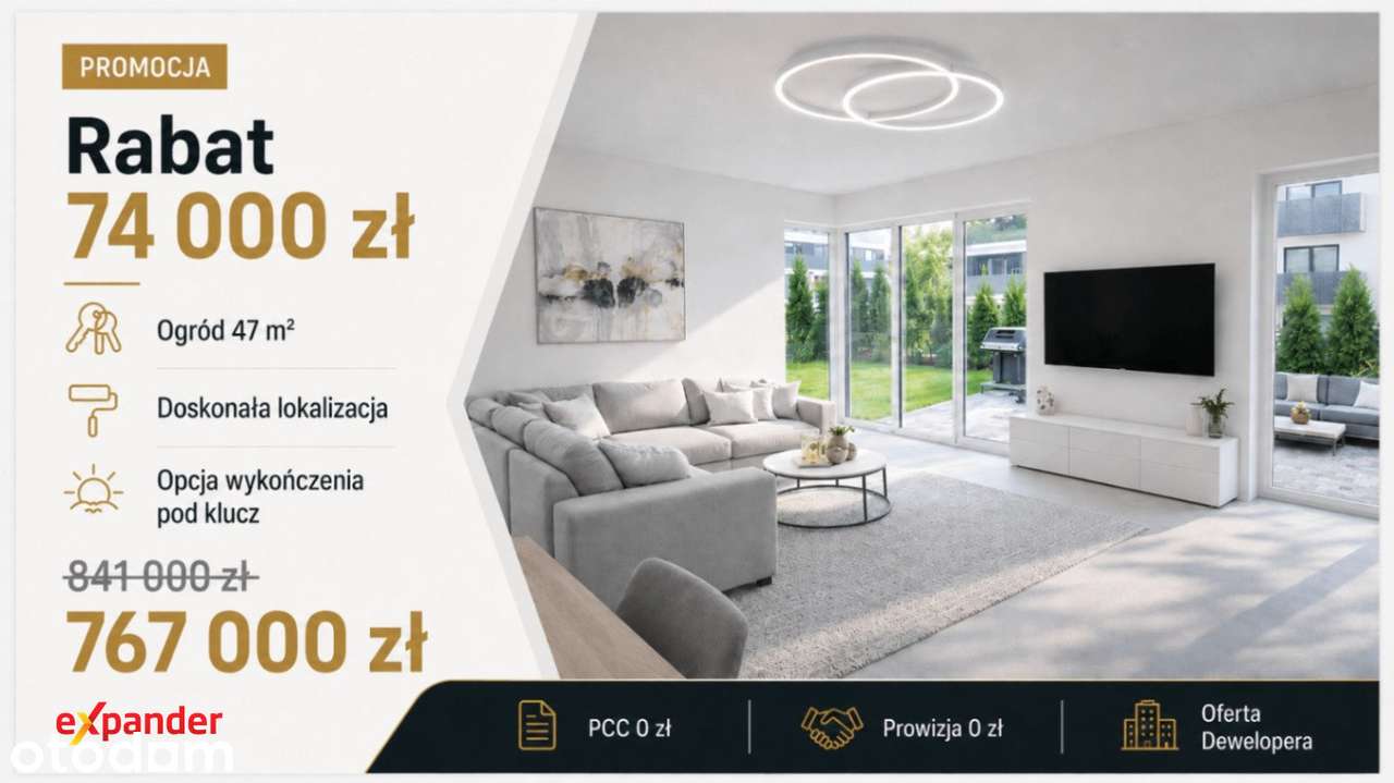 3 pokoje | Gotowe | Blisko komunikacji | Duży Ogród