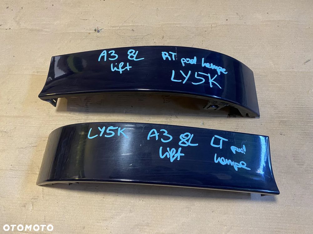 Listwa pod lampę tył blenda Audi A3 8L lift LY5K prawa lewa OE - 1