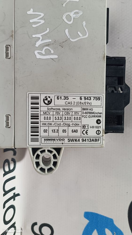 CENTRALINA MODULO CONFORT CAS2 CAS 2 BMW SERIE 1 E81 61356943759 6943759 5WK49413ABF 5WK4 9413ABF SIEMENS VDO E81 E82 E87 LCI E88 SERIE3 E90 E90 LCI E91 E91 LCI E92 E93 - 2