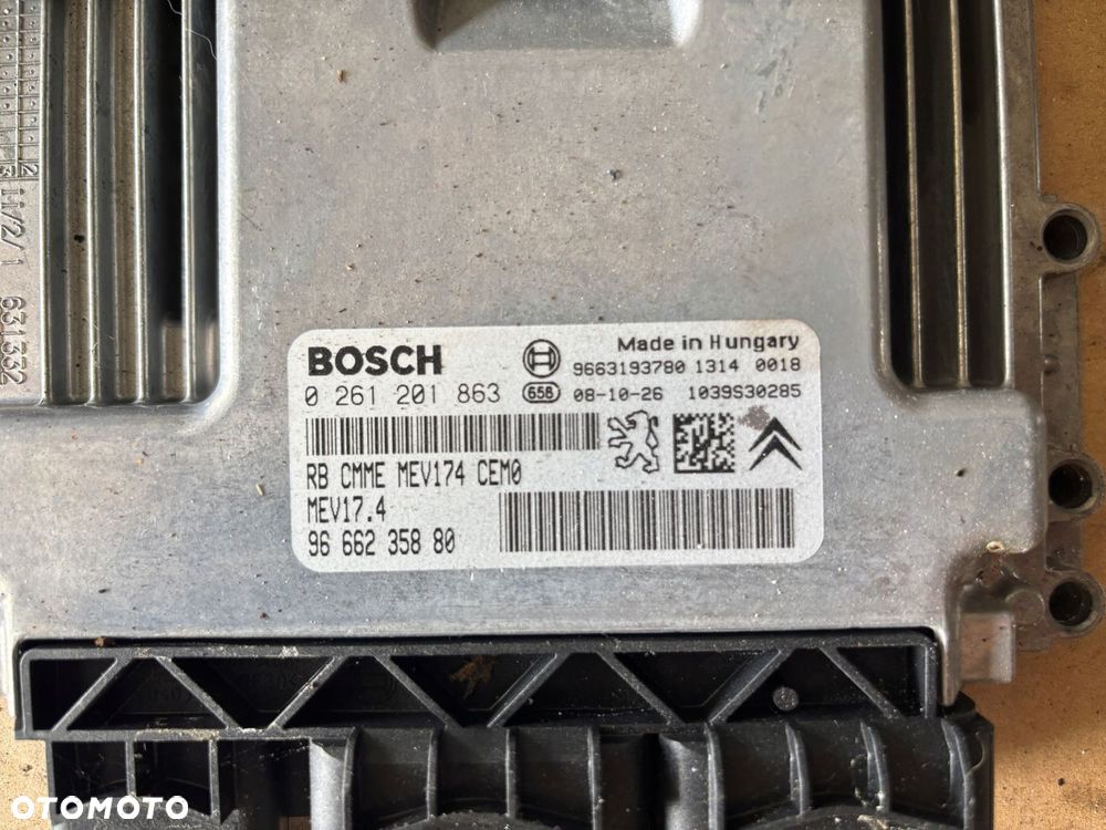 PEUGEOT 207 1.6 VTI ZESTAW STARTOWY DO ODPALANIA STACYJKA KLUCZ 0261201863 - 6