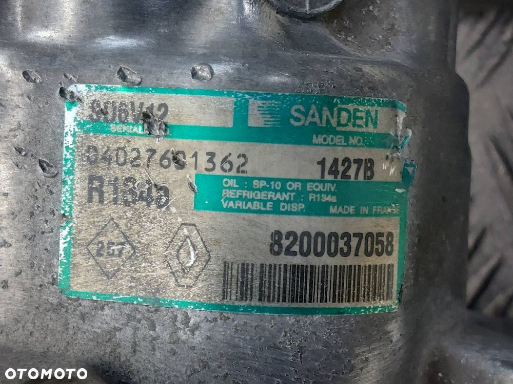 SPRĘŻARKA KOMPRESOR KLIMATYZACJI RENAULT KANGOO I 1.2 16V 8200037058 - 2