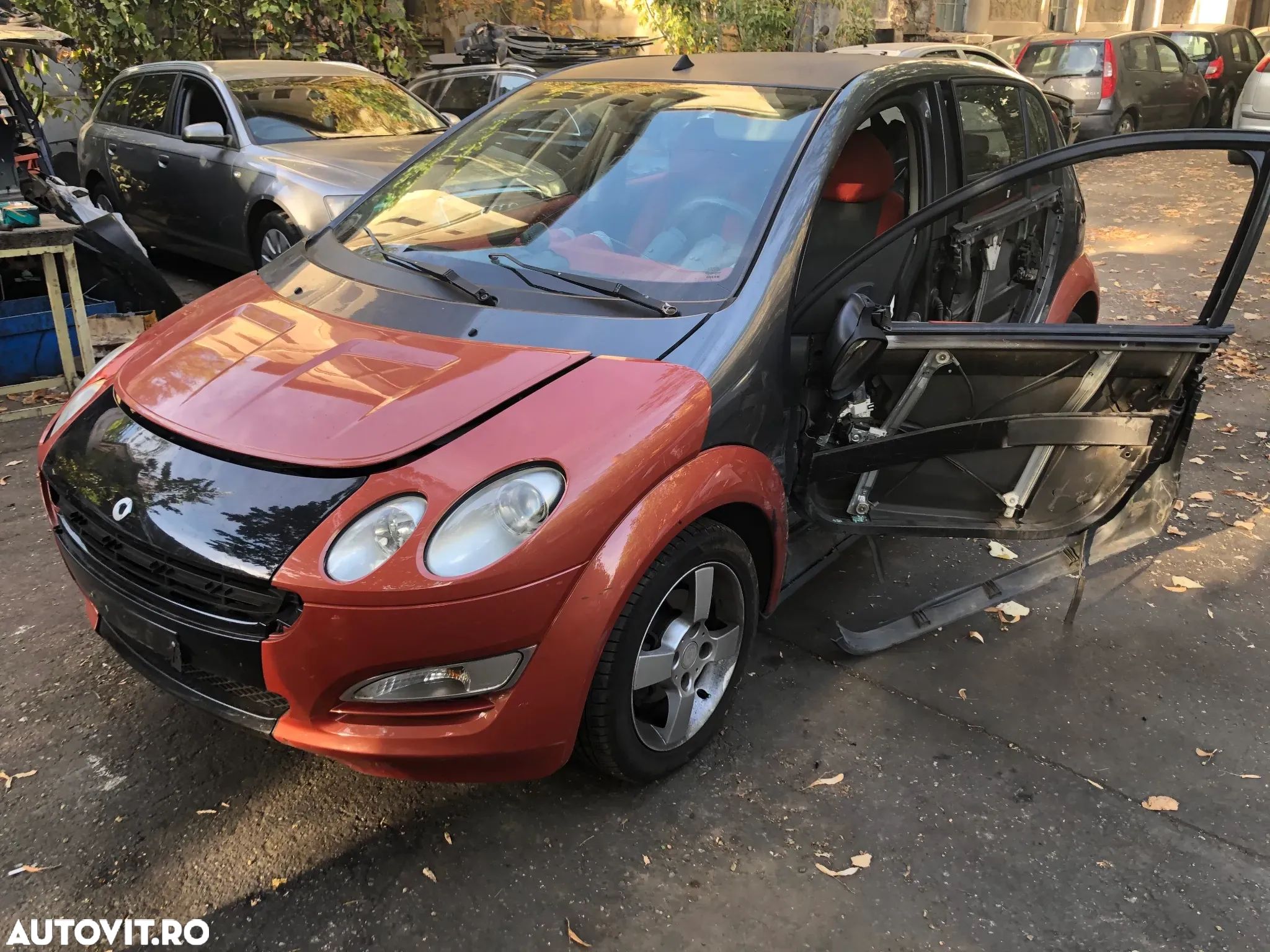 Capota fata motor Smart ForFour 2005 portocaliu maro - 1