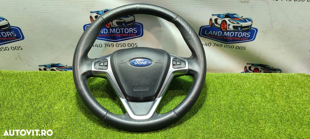 VOLAN PIELE CU COMENZI FORD FIESTA MK7 (FACELIFT) 2013–2017 COD OEM 62145390 F00 (4C2) - 1