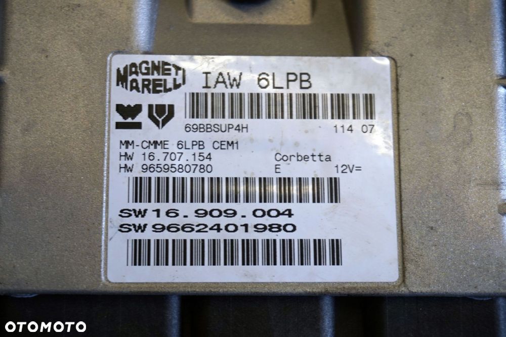 STEROWNIK SILNIKA KOMPUTER C4 PICASSO I 2.0 16V 9662401980 9659580780 IAW6LPB CITROEN 2006-2010 - 3