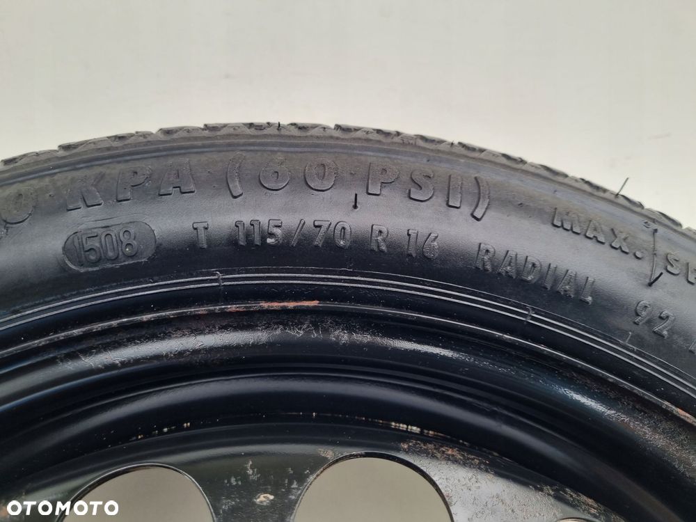 KOŁO 115/70 R16 ZAPASOWE DOJAZDOWE Opel Vectra C Astra H _ 5x110 2160132 - 7