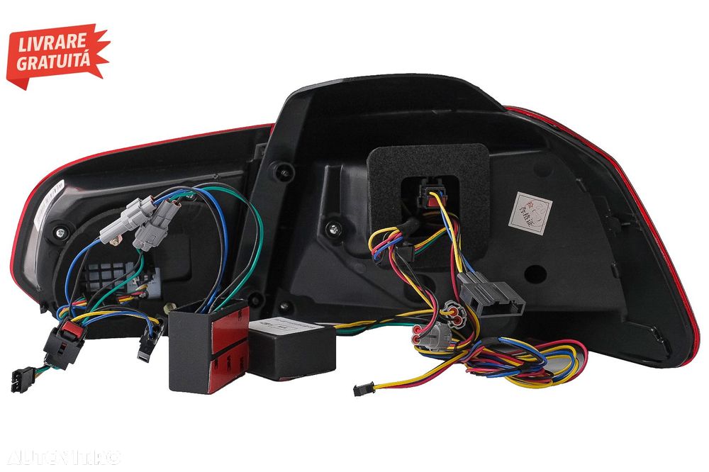Stopuri Full LED VW Golf 6 VI (2008-2013) Rosu Fumuriu cu Semnal Dinamic- livrare gratuita - 18