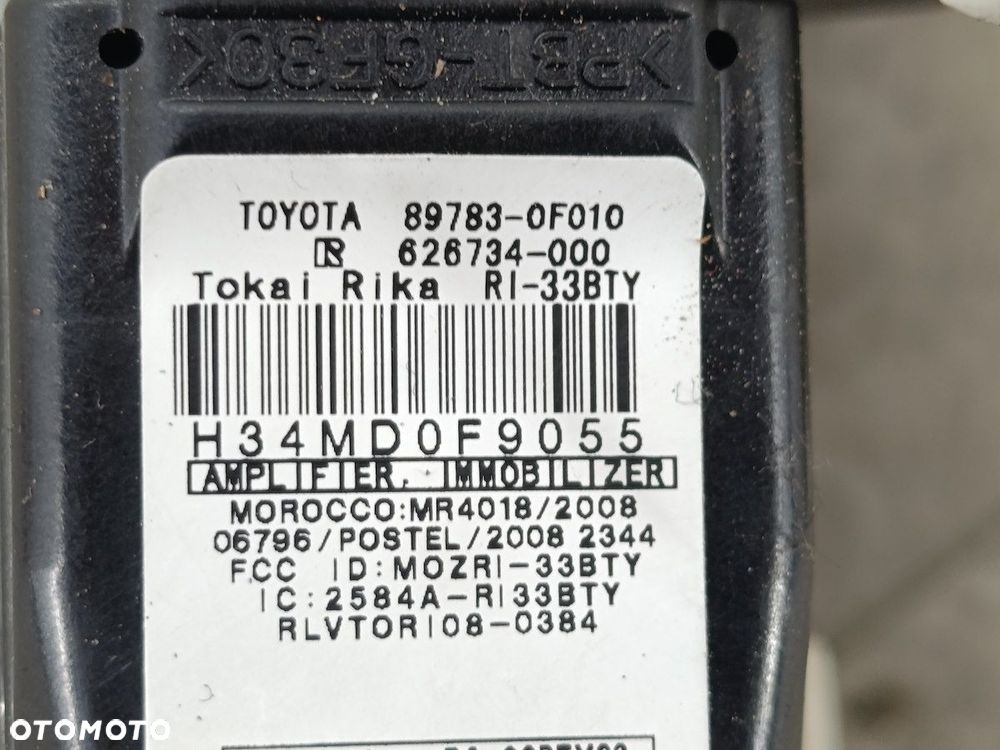 STACYJKA TOYOTA AVENSIS III T27 45020-0203  89783-0F010  626734-000 2.0 - 7