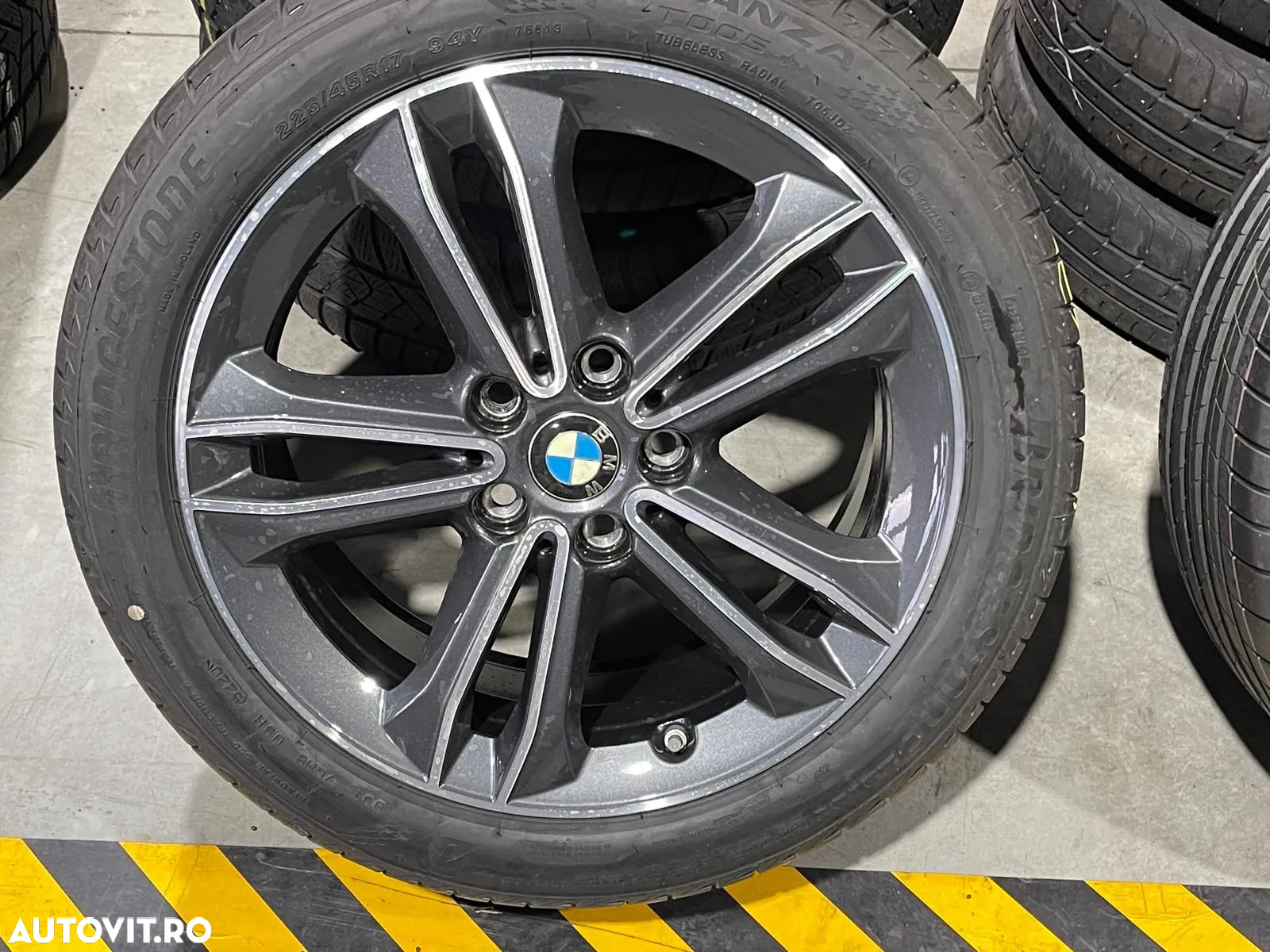 Jante Bmw seria 2 F45 F46 originale 17 inch cu anvelope vara noi - 4