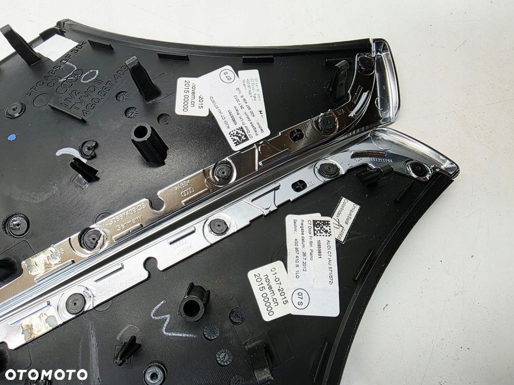 DEKOR DEKORY DRZWI PIANO BLACK AUDI A6 C7 KOMPLET 4G0867409R 1LQ - 7