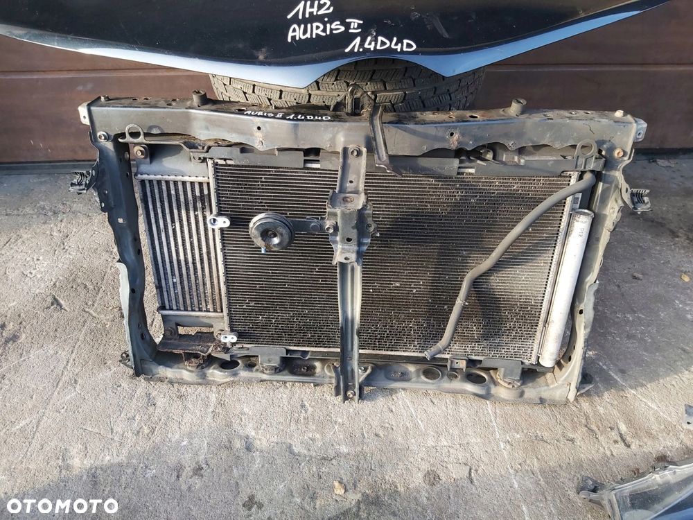 Toyota Auris II zderzak maska błotnik chłodnica pas przedni kompletny przód - 9