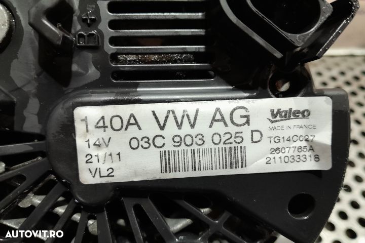 Alternator 03C903025D 03C903025D Volkswagen VW Golf 6 [2008 - 2015] P - 5