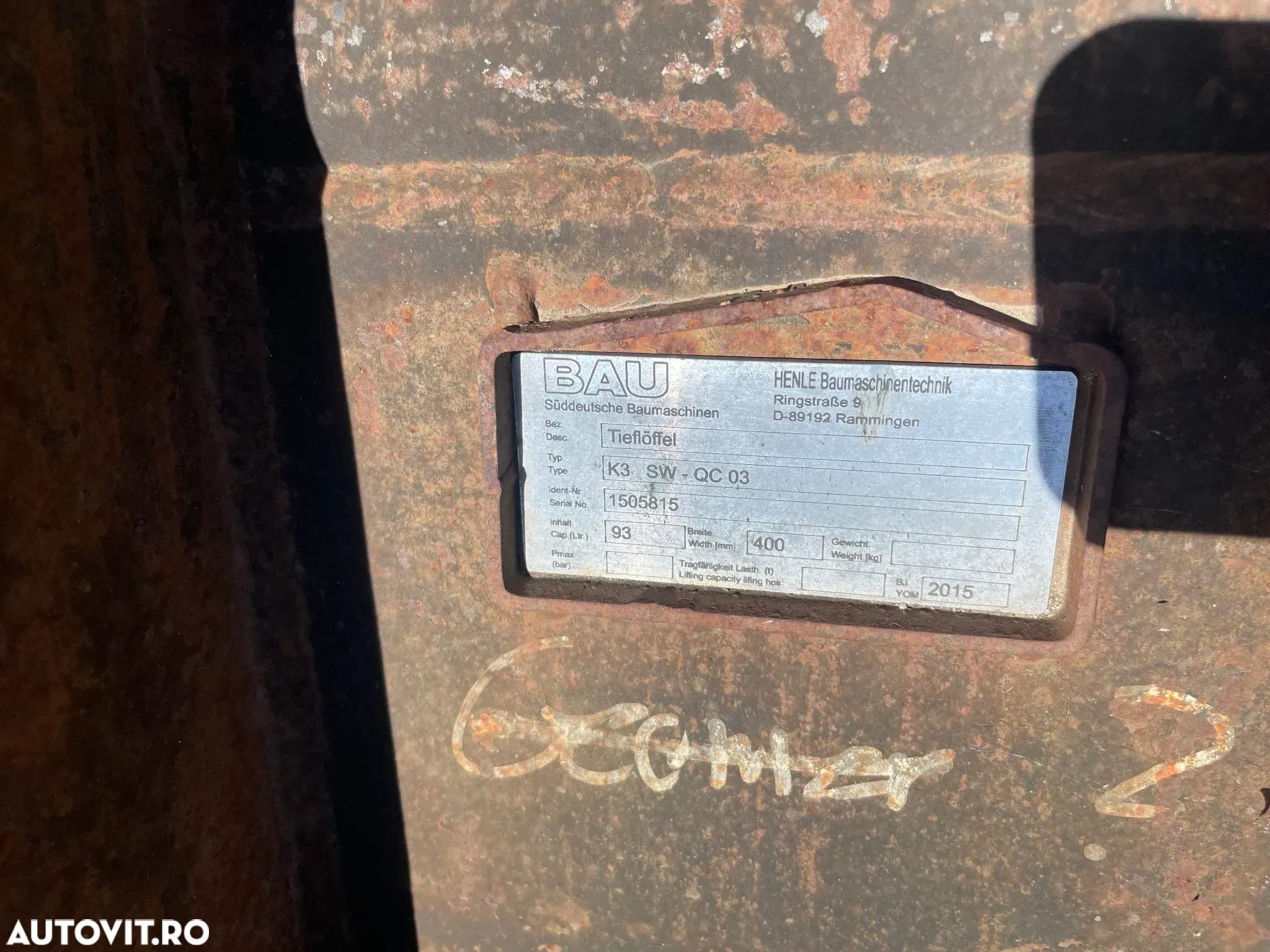 Cupa Sapat pentru excavatoare sistem Lehnhoff ms03 latime de 400 mm - 5