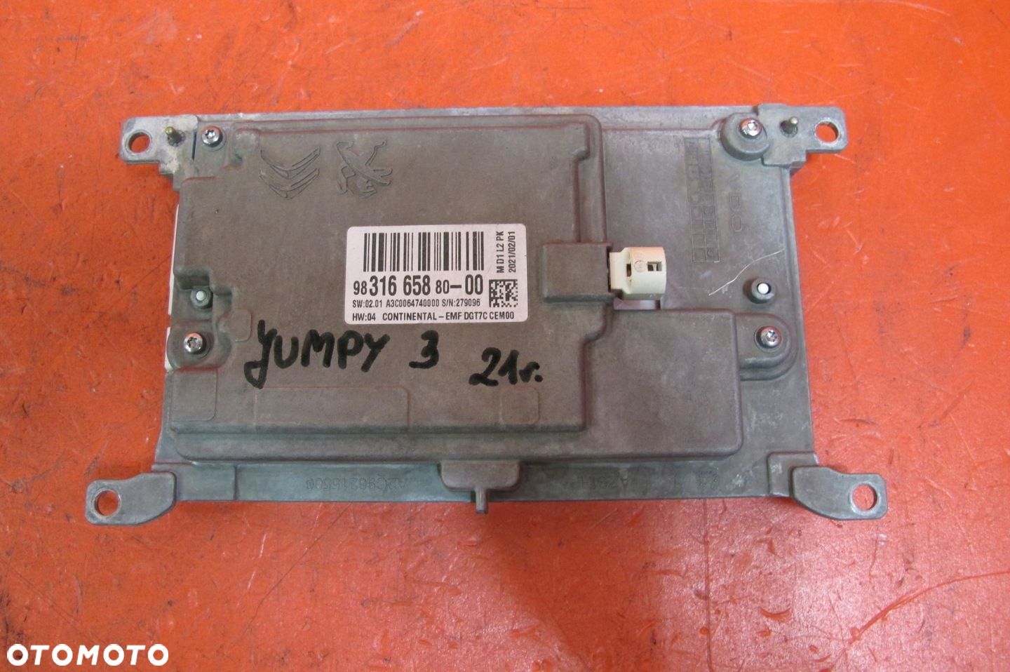CITROEN JUMPY III EXPERT III PROACE II WYŚWIETLACZ NAWIGACJI 9831665880 - 3
