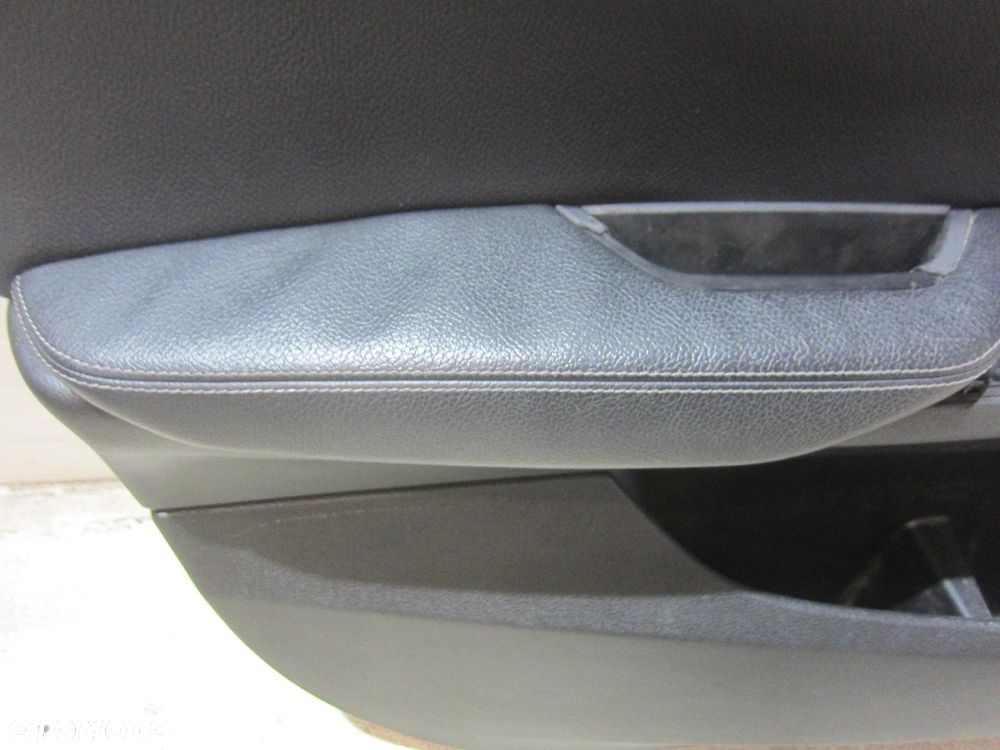 BMW X3 F25 BOCZEK CZARNY  DRZWI SKÓRA NEVADA LEWY PRZÓD 51417394527 7279855 - 5