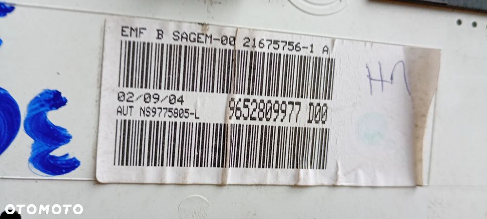 Wyświetlacz ekran monitor radia Peugeot 307 9652809977 - 7
