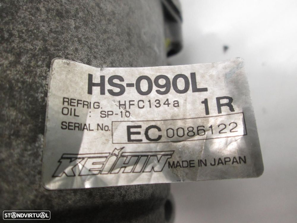 COMPRESSOR AR CONDICIONADO HONDA HR-V 2000 -HS090L - 4