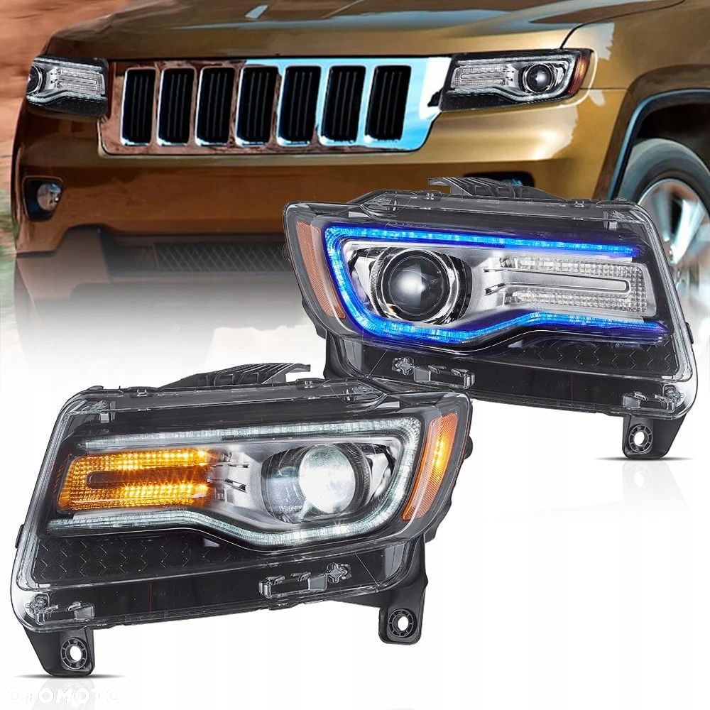 Reflektor Lampa kpl Vland Full Led Tuning Jeep Grand Cherokee WK2 2010-2013 - 2
