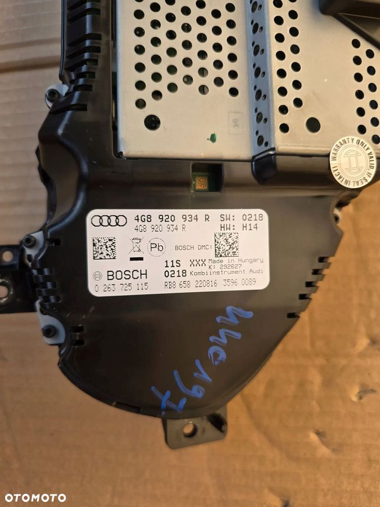 zegary licznik audi a6 c7 4g8920934r nr 440197 - 3
