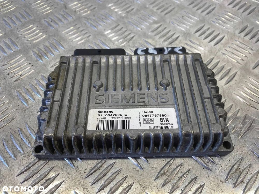STEROWNIK KOMPUTER SILNIKA MODUŁ PEUGEOT 307 S118047505E 9647757880 - 4