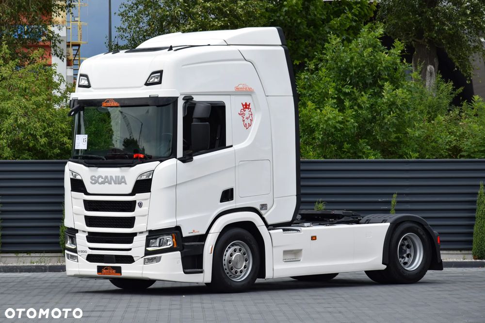 Scania R500 / RETARDER / KLIMATYZACJA POSTOJOWA / ACC / KLIMA / FULL LEDY / FULL SPILERY / 2 ZBIORNIKI PALIWA / SERWISOWANA / SPROWADZONA - 1