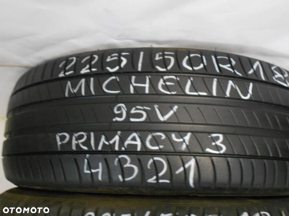OPONY 225/50R18 MICHELIN PRIMACY 3 DOT 4321 /  4518 7.2MM - 2