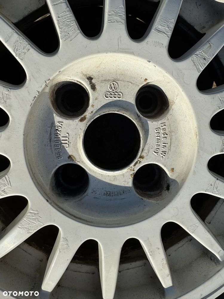 Audi 80 B2 Coupe felgi koła oryginał 14" 853601052A ET45 4x108 ładne opony 195 60 14 - 6