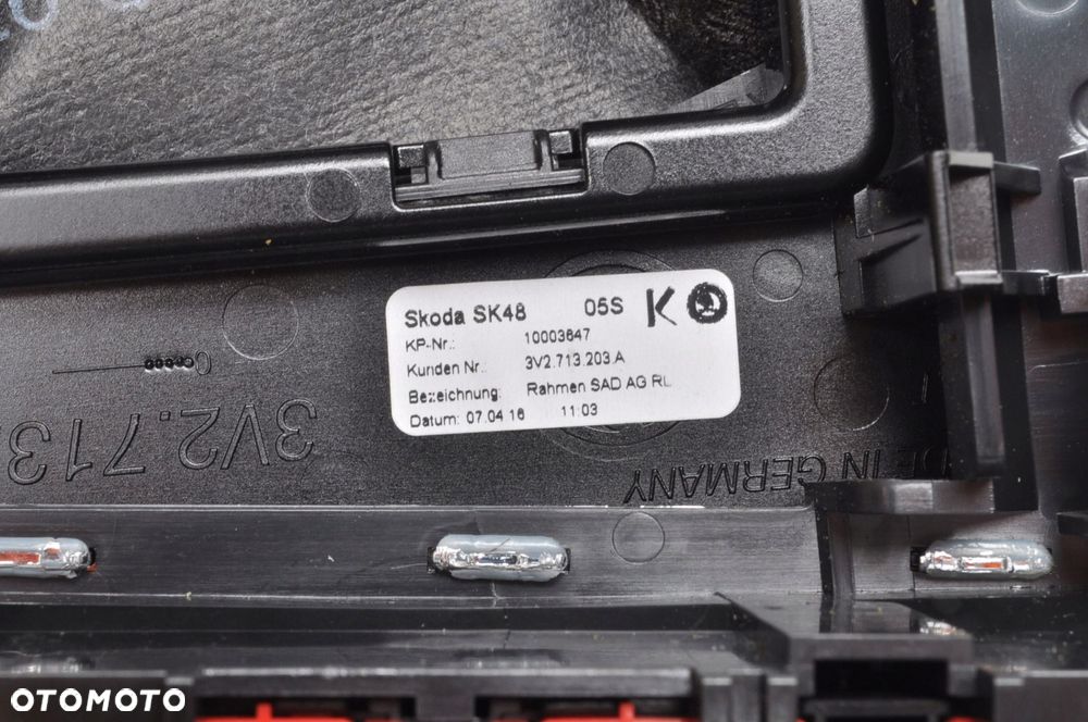 SKODA SUPERB III GAŁKA MIESZEK RAMKA DSG AUTOMAT 3V2713203 3V2713203A - 14