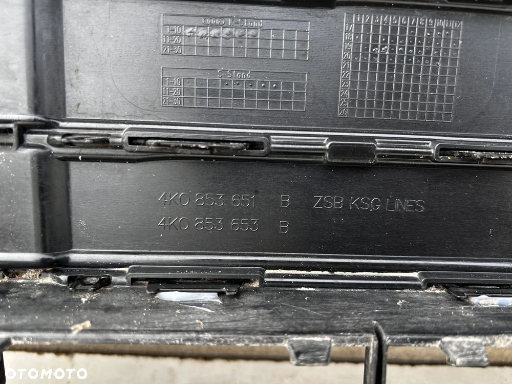 ATRAPA GRILL ZDERZAK PRZÓD AUDI A6 4K0 C8 S-LINE 4K0853651 - 6