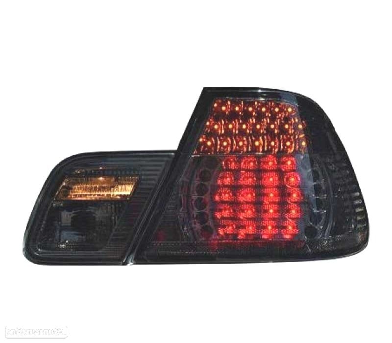 FAROLINS TRASEIROS LED BMW E46 01-05 ESCURECIDO LOOK M3 - 3