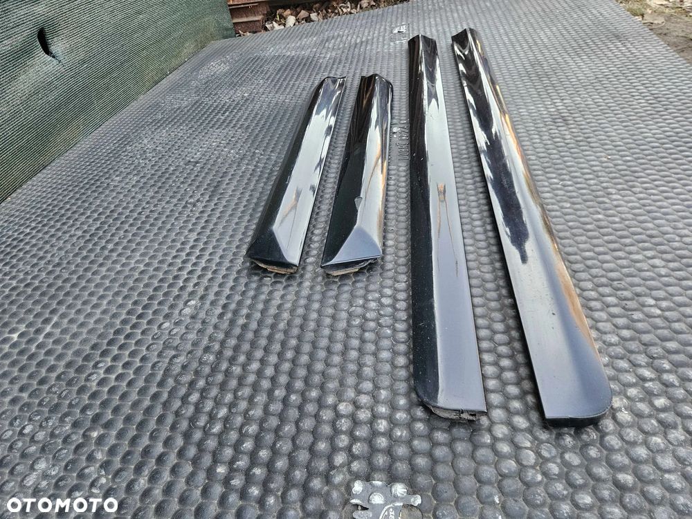 Listwa Listwy Drzwi S-Line Dolne Czarne Komplet Audi A4 B6 B7 Oryginalne - 15