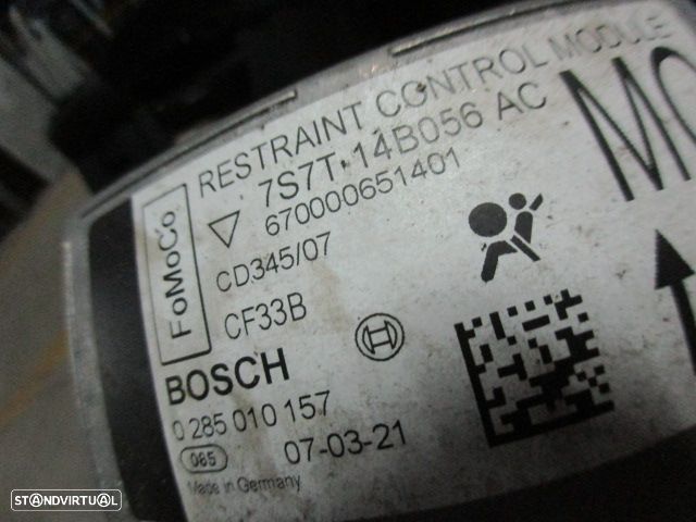Kit Airbags 6M21U042B85 6G9N042A94CE 6G9T14A664BD 7S7T14B056AC 0285010157 606639200 606637800 FORD MONDEO 4 2007 2.0TDCI 140CV 4P CINZA PRETO Tablier E Airbag Do Condutor Danificados - 17