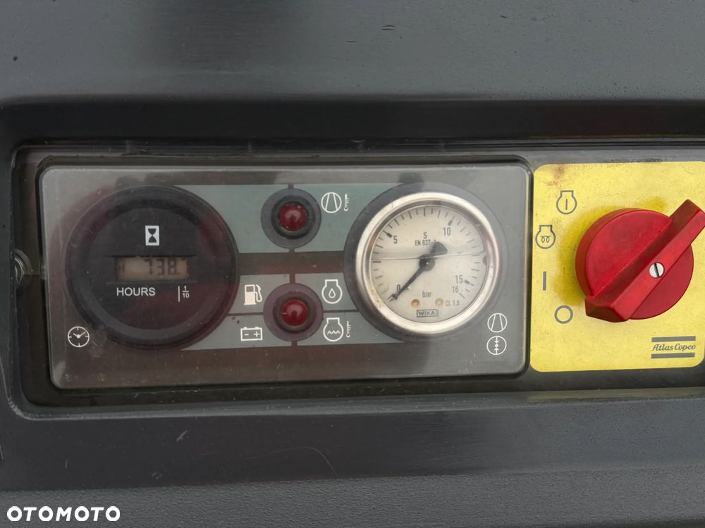 Atlas Copco XAS88 Kompresor Śrubowy. 738 mtg. 2021rok. Sprężarka 5,4m3. Przyczepka jezdna do rejestracji jako pojazd. Regulacja ciśnienia bar od 1-7. Silnik Kubota 4cylindry. 50km. Potężna moc. Sprowadzony z Norwegii. Maszyna jak Nowa z Salonu! Okazja. Zadbana Maszyna. Dokumenty, książka. Opony nówki! Zero zużycia potężna moc. Chłodnica Cyklonowa (osuszacz) !!! - 4
