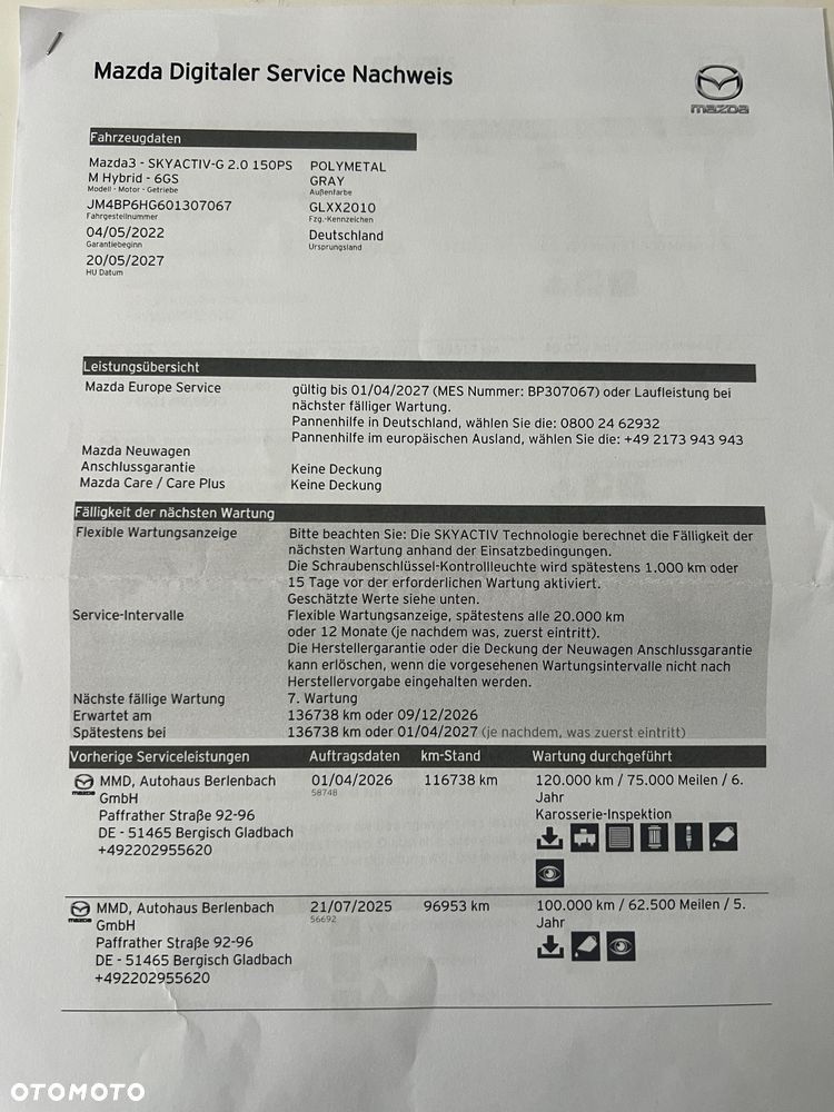 Mazda 3 e-SKYACTIV-G 2.0 M HYBRID 150 HOMURA - 29