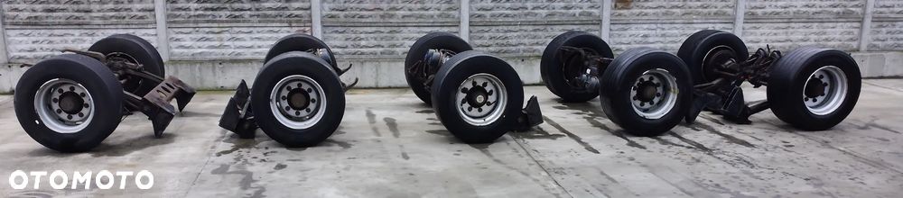 Oś BPW Naczepa Przyczepa  Mega Resor Pół resor Felga 19.5 Opony 245/45r19.5 - 1