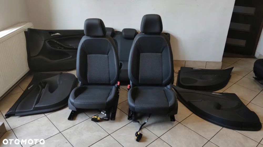 OPEL ASTRA K V HB FOTELE KANAPA BOCZKI KOMPLET PÓŁSKÓRA 100 TYŚ KM GRZANE - 1