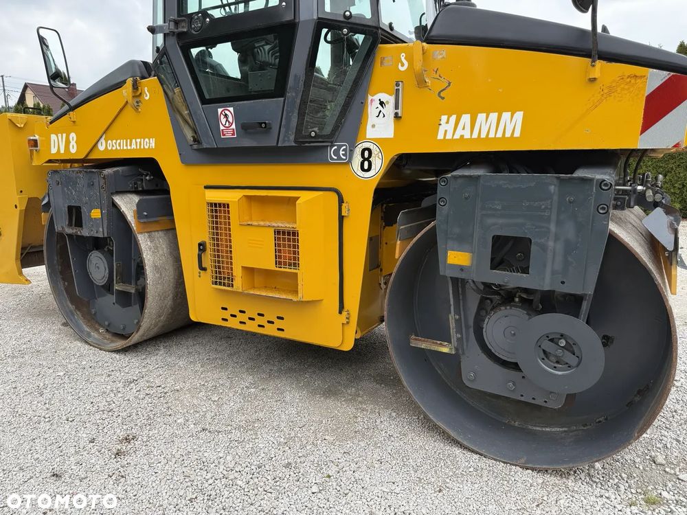 Hamm DV 8 SUPER 08V WALEC DROGOWY STALOWY / WIBRACJA OSCYLACJA / ROZSIEWACZ / ORYGINAŁ / PIĘKNY / SIEWNIK / ZRASZACZE / BOMAG DV HD 90 - 38