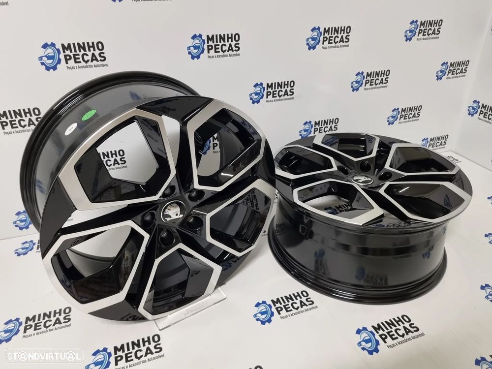 Jantes Look Skoda Octavia Altair em 18 Preto Polido (5x112) - 6