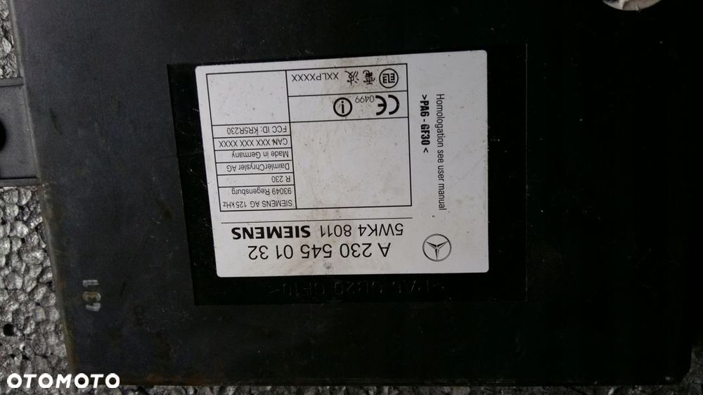 MERCEDES W220 MODUŁ STEROWNIK KEYLESS A2305450132 - 2