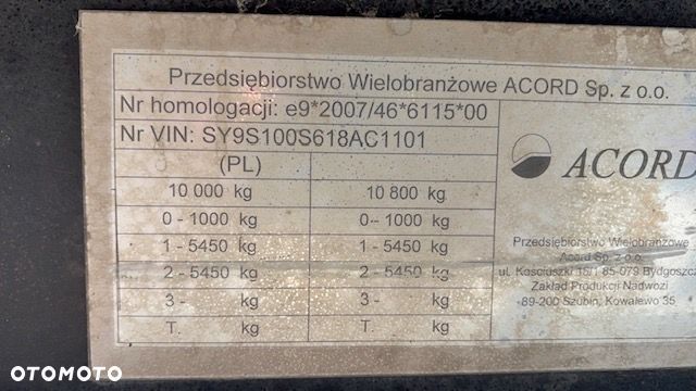 Inny ACORD S100 - 8