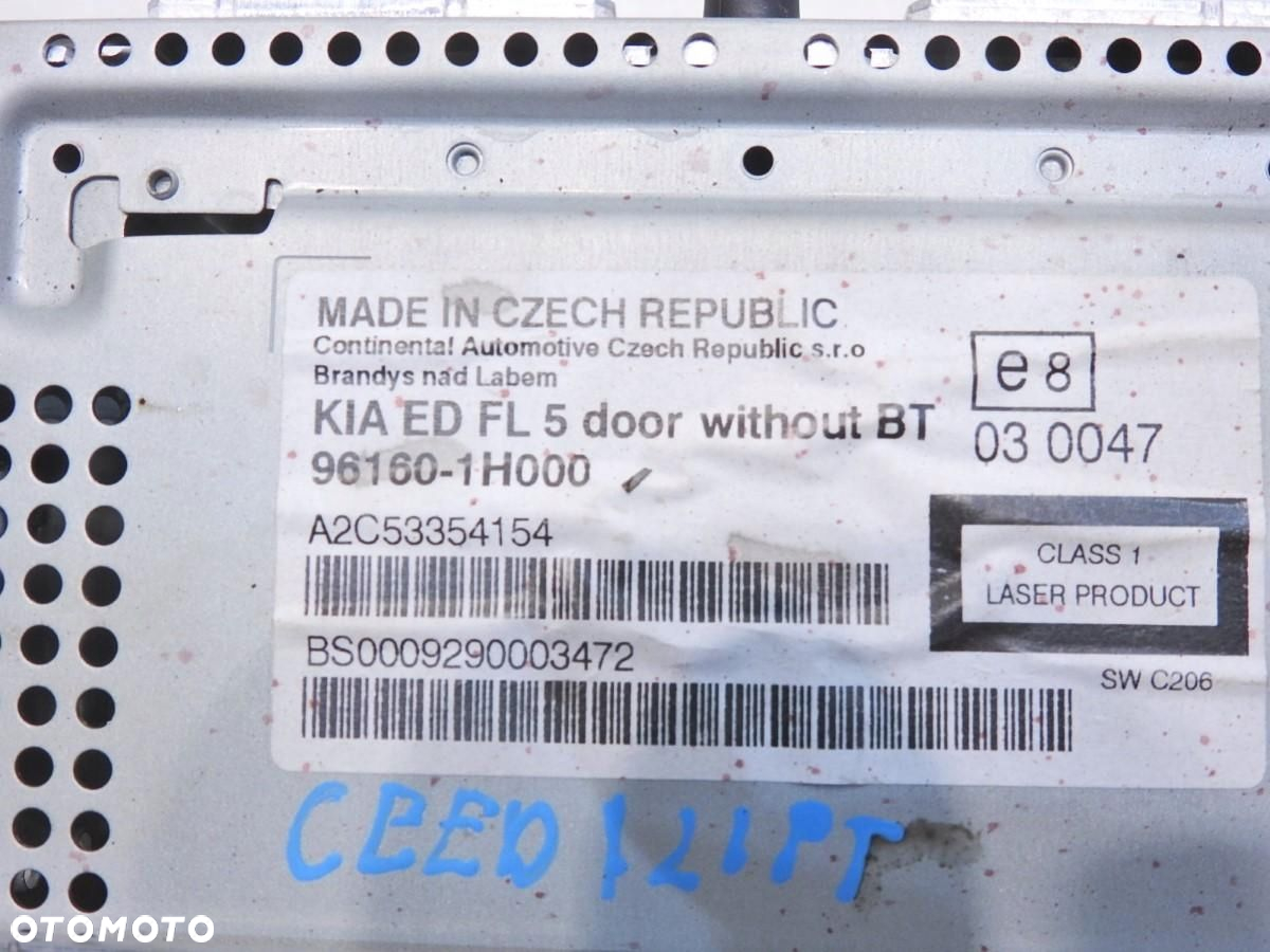 RADIO CD KIA CEED I LIFT 96160-1H000 A2C53354154 - 2
